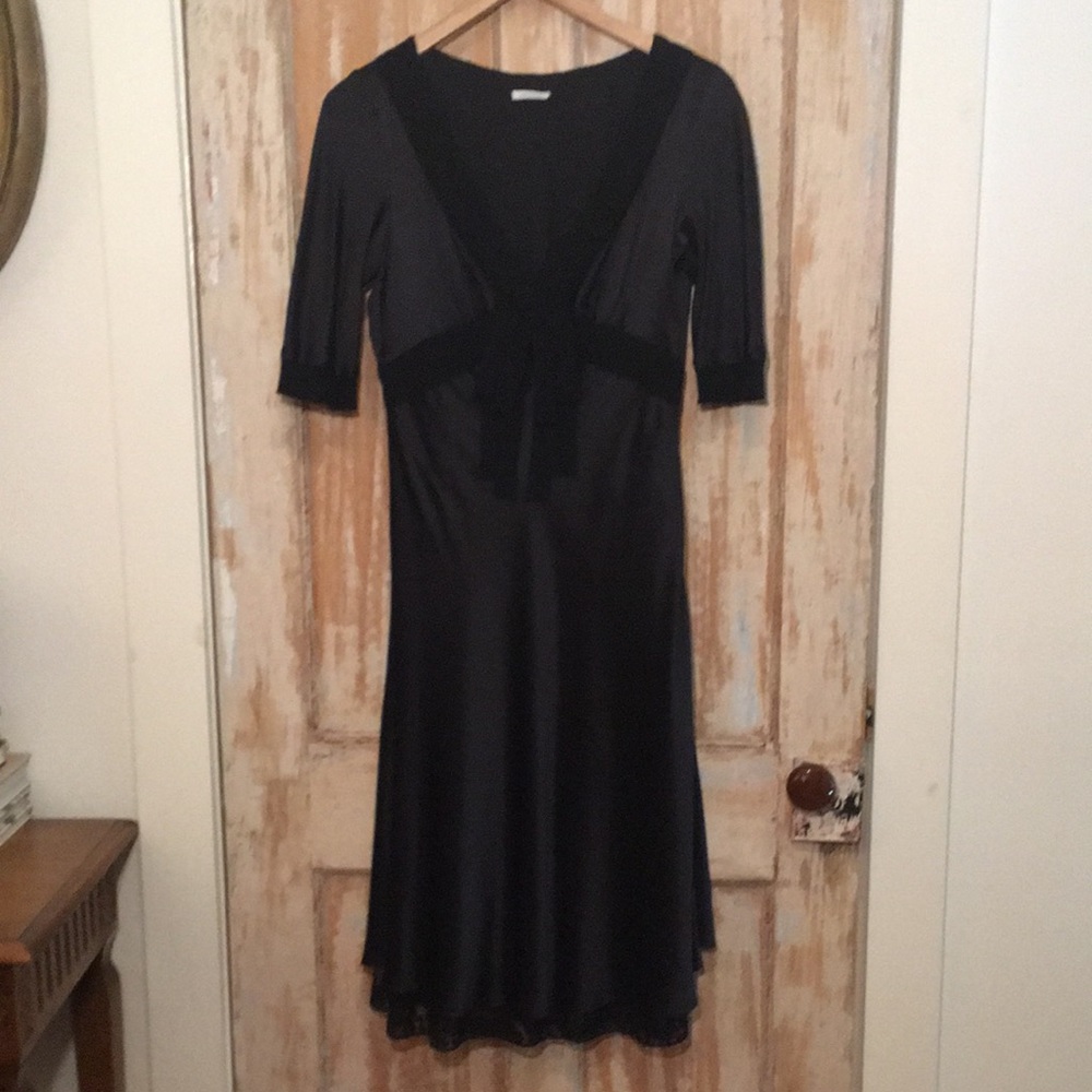 Cacharel Silk Charmeuse Cocktail Dress w/Sleeve